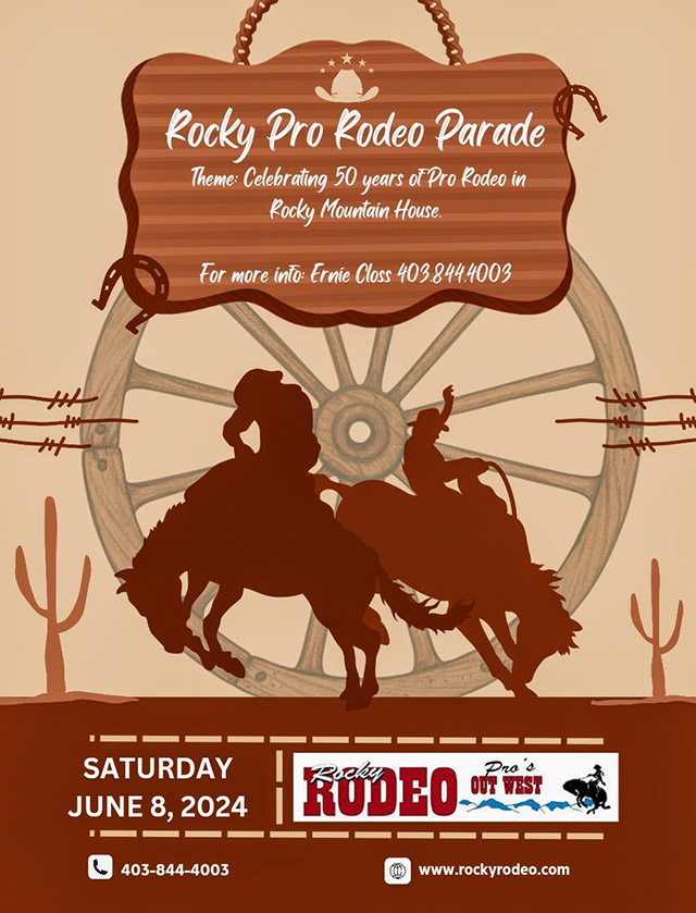 Rocky Pro Rodeo Parade - Celebrating 50 years of Pro Rodeo in Rocky Mountain House, Alberta